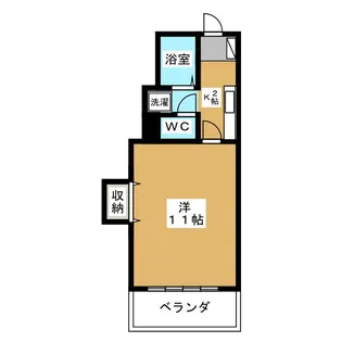 エクレールヤクモ【1階】の間取り