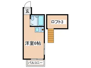ホットハウス仙川【2階】の間取り