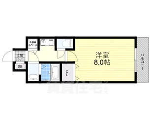 アスリート新大阪【3階】の間取り