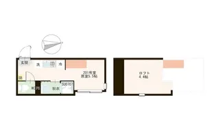 ハーモニーテラス若宮VIII【2階】の間取り