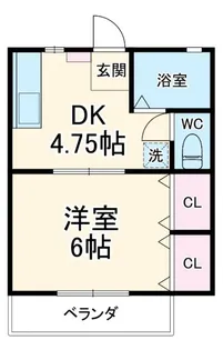 グリーンクレスト【2階】の間取り