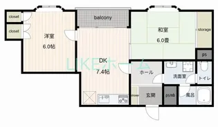 サンフラワー東中山【3階】の間取り