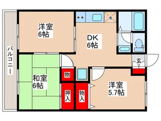 ラ・デッサン【2階】の間取り