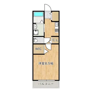 ディオコーポ北花田EAST【3階】の間取り