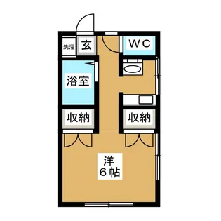 グリーンハイツ日野【1階】の間取り