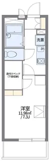 レオパレススピッツII【2階】の間取り