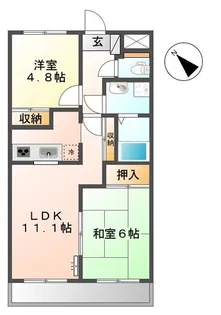 メゾンドリーム【2階】の間取り