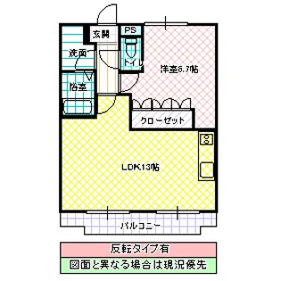 LOHAS・オオアライ【2階】の間取り