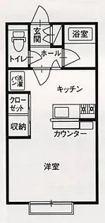 DI富士見A棟【1階】の間取り