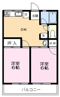 シティハイム上の台C【2階】の間取り