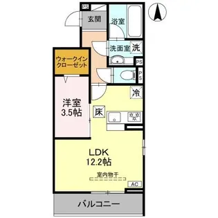 D-Gran 江木町【1階】の間取り