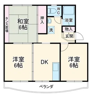 マンションセントラル・フジ【1階】の間取り