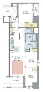 ラシュレ京都西大路【10階】の間取り