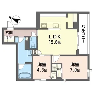 デリシア【2階】の間取り
