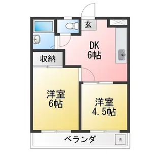 サンタウン【3階】の間取り