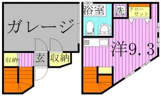 インセル花畑A棟の間取り
