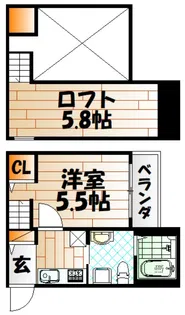 RideII【1階】の間取り