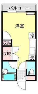 ハイツばら【1階】の間取り