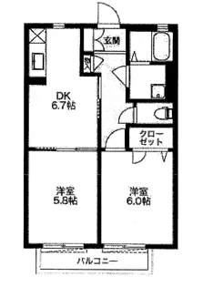 アトリオC【2階】の間取り