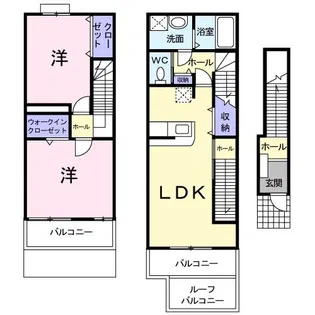 カーサ プラシードII【2階】の間取り