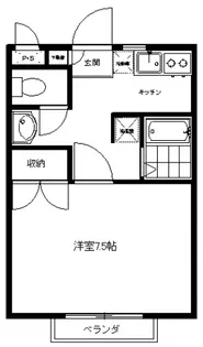宿河原ベルデ【1階】の間取り