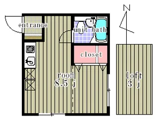 CASA岡本【2階】の間取り