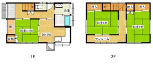 山形県長井市清水町1【一戸建】の間取り