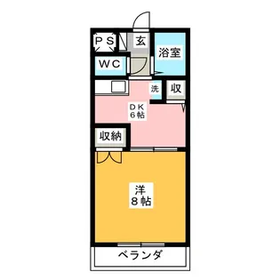 プラザヴィラ A棟【1階】の間取り