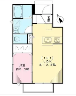 東京都練馬区関町南1【アパート】の間取り