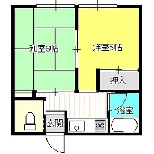 小林アパート【2階】の間取り