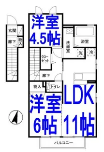 ラフィーネ3【2階】の間取り