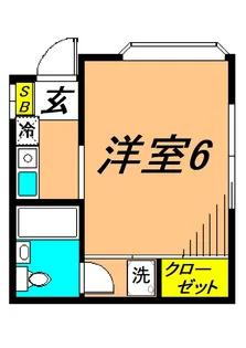 ハイツ奥山【1階】の間取り