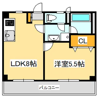 ジークレフ【3階】の間取り