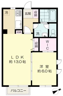シャーメゾン稲城【2階】の間取り