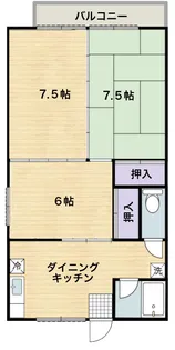 小野孝ハイツ【2階】の間取り