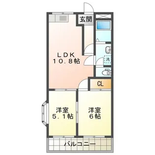 コンフォースHIMAWARI【1階】の間取り