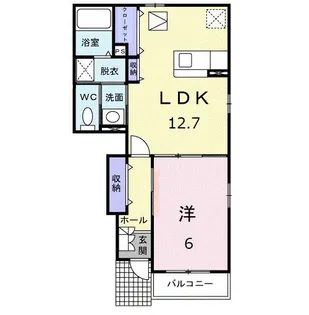 香川県高松市田村町【アパート】の間取り