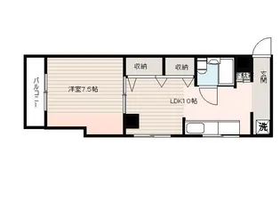 京都府京都市山科区北花山寺内町【マンション】の間取り