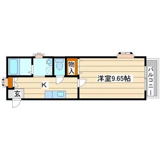 ジュネス二の森【2階】の間取り