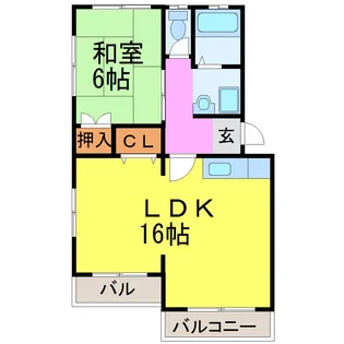 愛知県名古屋市昭和区五軒家町【マンション】の間取り