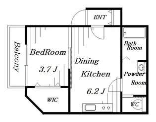 TF蘇我【2階】の間取り