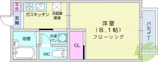 フレグランス玉川【1階】の間取り