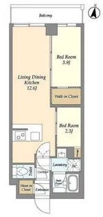 東京都練馬区中村3【マンション】の間取り