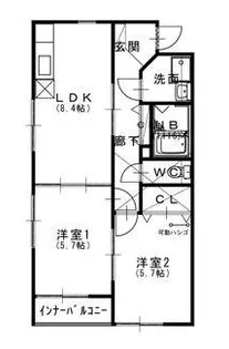 プレジャー2001【2階】の間取り