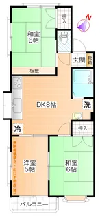 ハイムユウミー【1階】の間取り