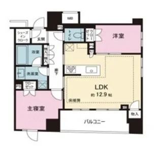 サンウッドテラス東京尾久【2階】の間取り