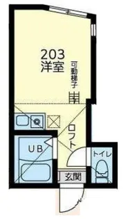 クレストコート横浜【2階】の間取り
