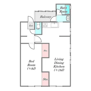 佐野コーポ【1階】の間取り