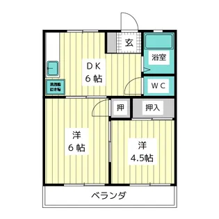 グリーンハイツU【2階】の間取り