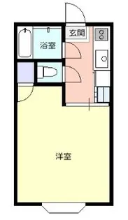 コーポさくらんぼB【1階】の間取り
